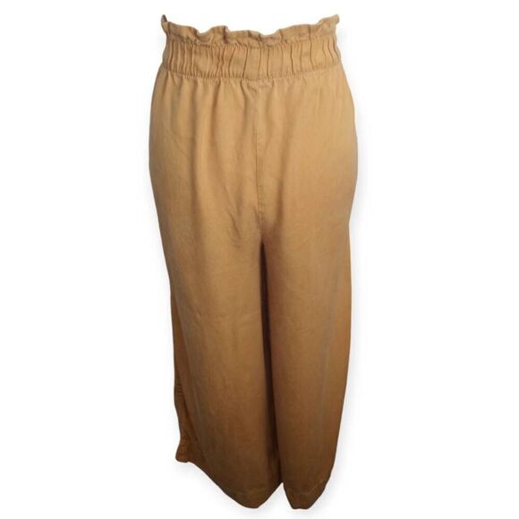 TIME & TRU MUSTARD PALAZZO CROP PANTS SZ.M EUC - Picture 4 of 7